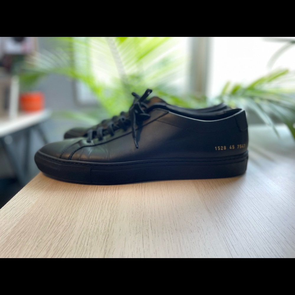 Common Projects Original Achilles Leather Sneakers 3701 Black